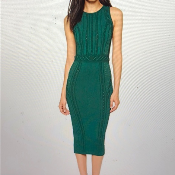 Ronny Kobo Collection Dresses & Skirts - Ronny Kobo Lace Up Dress Green XS